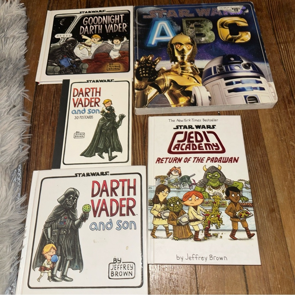 Star Wars Bundle Darth Vader And Son kids Children’s 5 Books & Post Cards sci-fi